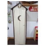 Wooden Outhouse Decor Cabinet
