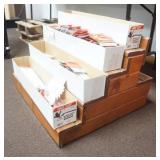 Fishing Tackle and Wooden Step Display