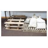 Vintage Wooden Slats, Bank Bags, Small Pallets