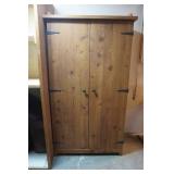 Wooden Computer Cabinet 33"x 64"x 19"