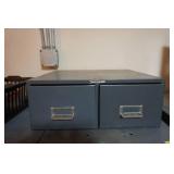 2-drawer metal filing drawer 16"x19"x7"