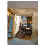Hardware, DVD Player, Wooden Chair, Hand Tools, Steel Wool, Sandpaper, Twist Ties