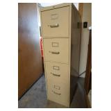 4 Drawer Metal Filing Cabinet 15"x 25"x 52"