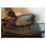 Decoy Duck and Antique Mattox Head