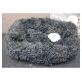 2 VIVAGLORY ROUND DARK GREY DOG BED...