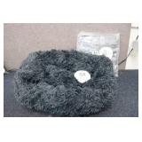 2 VIVAGLORY ROUND DARK GREY DOG BED...