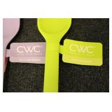 5 COOK WITH COLOR SILICONE SPOONS...