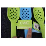 5 COOK WITH COLOR SILICONE SPOONS...