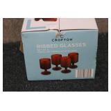 Set of 4 Ribbed Glasses...