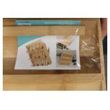 Bamboo wooden spice rack/ display s...