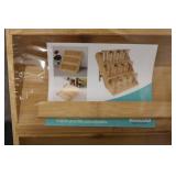 Bamboo wooden spice rack/ display s...
