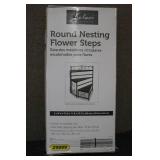 Round Nesting flower steps to displ...
