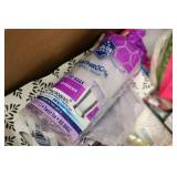 OVERSTOCK BOX Sponges, Tissues, Zip...