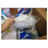 OVERSTOCK BOX Sponges, Tissues, Zip...