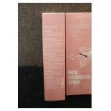 4 bottles of hair entfiaition spray...