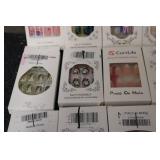 18 packs of Artificial press on and...