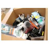 Box of miscellaneous sporting goods...