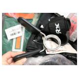 Box of miscellaneous sporting goods...