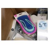 Box of shoe accessories laces, inse...