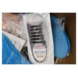 Box of shoe accessories laces, inse...