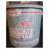 Vintage Old Pal Minnow Bucket with Insert - Nice!