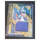 Newly Minted 2018 Saquon Barkley Player Worn Jersey Sports Card