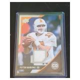 Peyton Manning Upper Deck Player Worn Jersey Sports Card