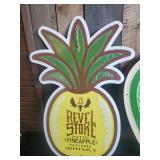 2 Very Collectible Tin Revel Stoke Advertising Signs