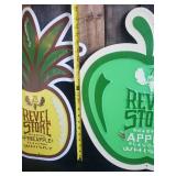 2 Very Collectible Tin Revel Stoke Advertising Signs