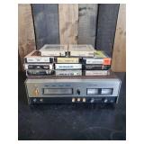 Realistic TR-882 Cartrige Tape Recorder With 8 Track Tapes of Various Artists