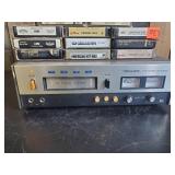 Realistic TR-882 Cartrige Tape Recorder With 8 Track Tapes of Various Artists