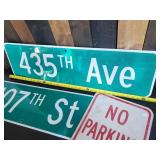 3 Metal Road Signs