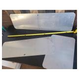 3 Metal Road Signs