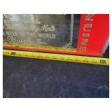 Antique 1960s Budweiser Beer Mirror Advertising.. Old and Heavy