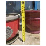 4 Large Heavy Duty Ceramic Planter Pots