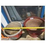 4 Large Heavy Duty Ceramic Planter Pots