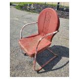 Vintage Metal Patio Chair With Great Patina