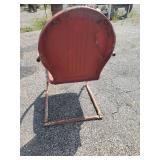 Vintage Metal Patio Chair With Great Patina