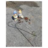 Yard décor Plant Hangers Ceramic Gnomes