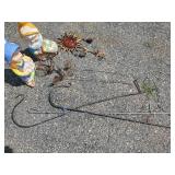 Yard décor Plant Hangers Ceramic Gnomes