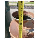 Large Metal Barrel, Folding Wooden painters Ladder, and Milk Can