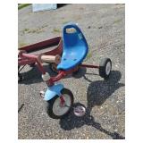 Vintage Radio Flyer Wagon and Trike, and Junior Trike