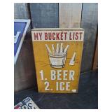 Drink Sign Lot metal its 5 o