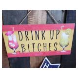 Drink Sign Lot metal its 5 o