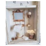 vintage Dominion Hair Dryer and Bathroom Décor Clock and Sign Dryer Seems to work as it should