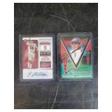 Authentic Autographed Harrison Phillips and John Elway Sports Cards