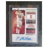 Authentic Autographed Harrison Phillips and John Elway Sports Cards