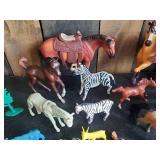 Large Lot of Vintage and Newer Animals of various Kinds, Sizes, and Colors