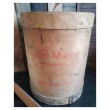 Vintage Sewing Drawers, 2 Metal Locker Baskets, and Taylor Chain Barrel