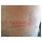 Vintage Sewing Drawers, 2 Metal Locker Baskets, and Taylor Chain Barrel